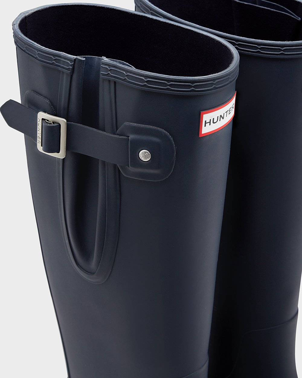 Mens Hunter Tall Rain Boots Navy - Original Side Adjustable - 5042876-BC